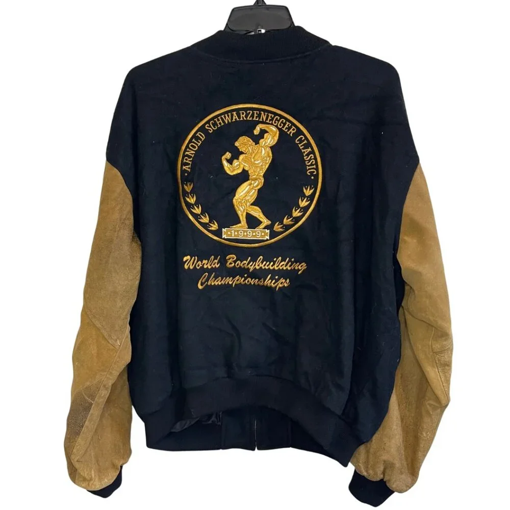 Vintage 1999 Arnold Schwarzenegger Classic World Body Building Jacket XXXL